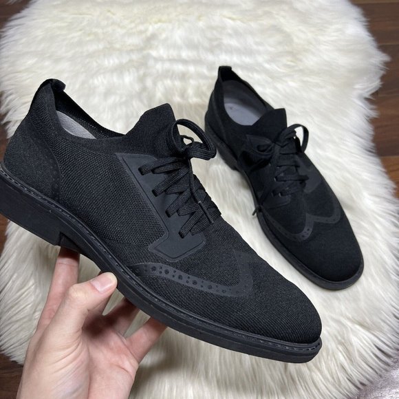 Third Mind Men's Size 10.5 Black The Fred Wing Tip Lace Up Slip On Shoe‎ - Picture 10 of 14